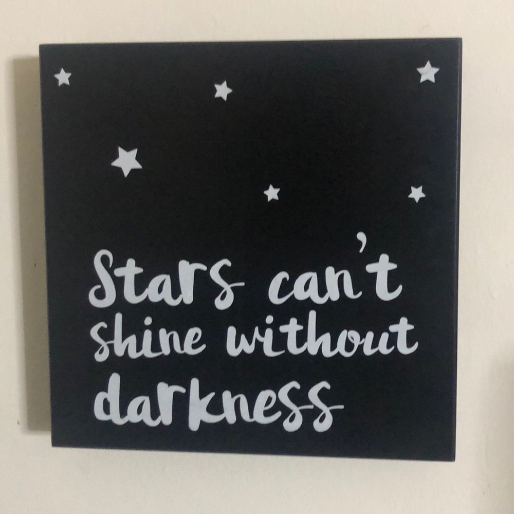 Inspirational quote decoration